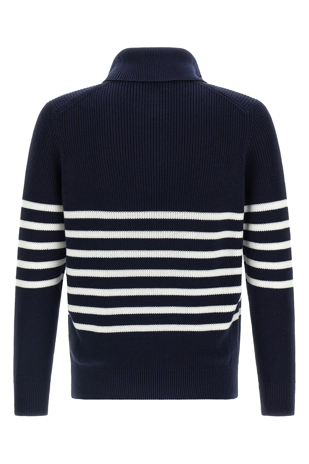 BRUNELLO CUCINELLI English half-ribbed sweater For Men 100% cotton