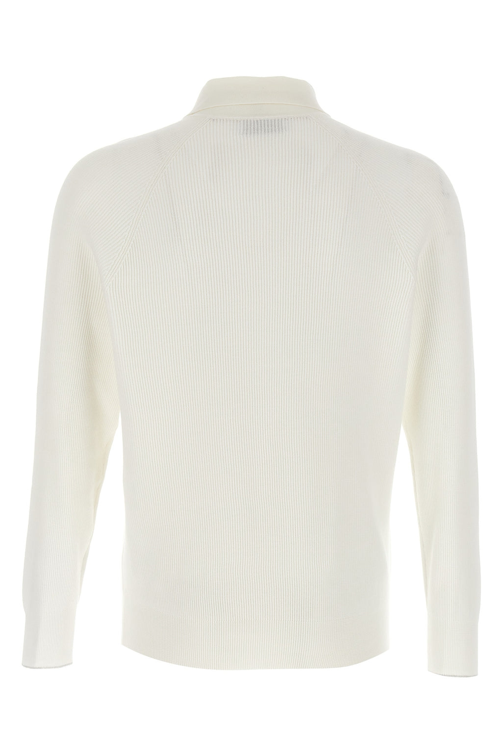 BRUNELLO CUCINELLI Ribbed polo shirt For Men 100% cotton
