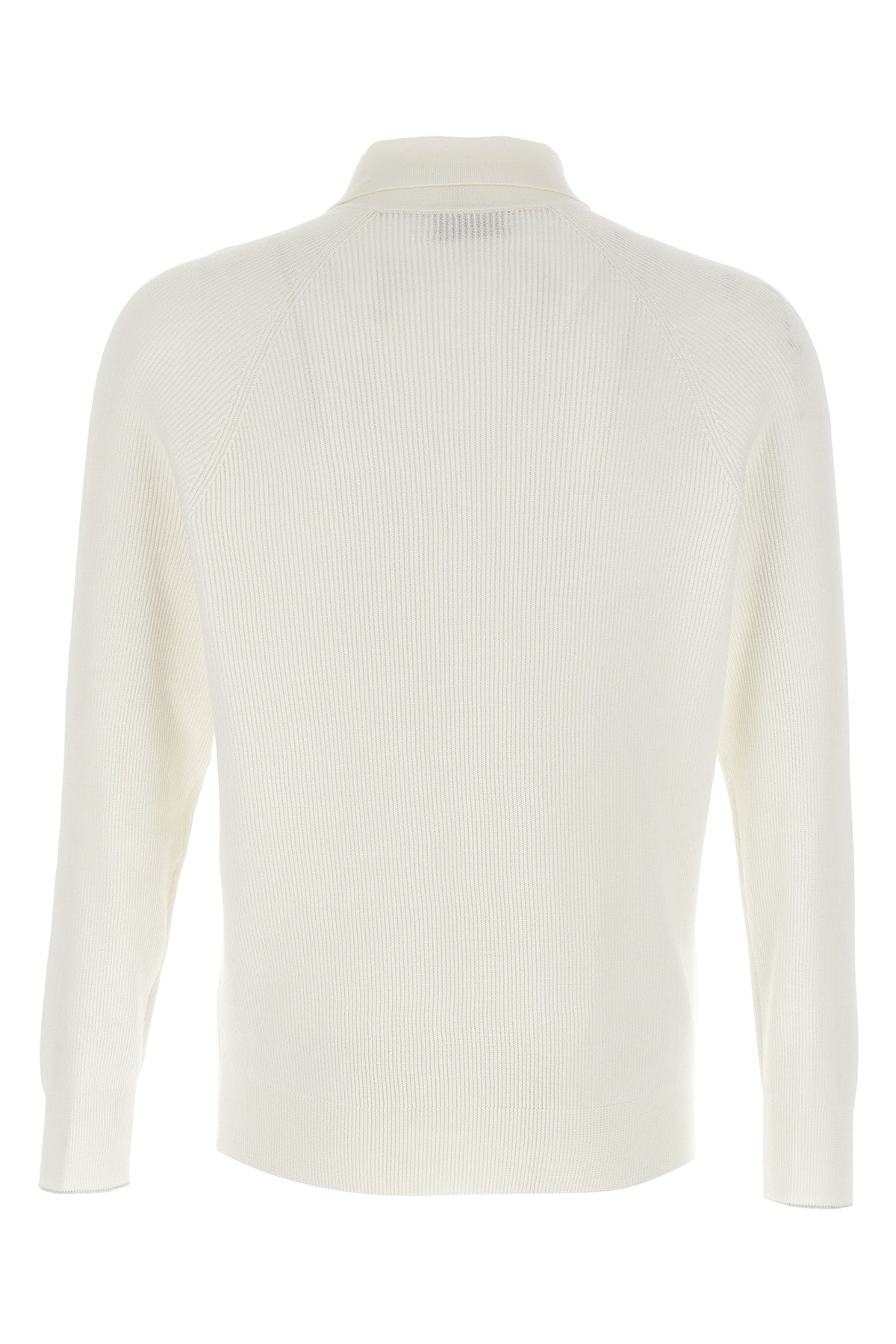 BRUNELLO CUCINELLI Ribbed polo shirt For Men 100% cotton