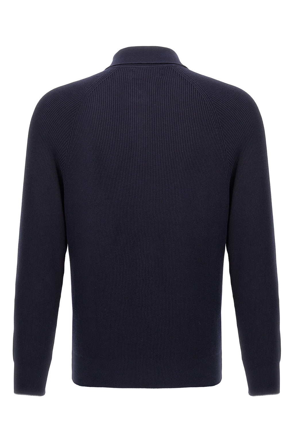 BRUNELLO CUCINELLI Ribbed polo shirt For Men 100% cotton