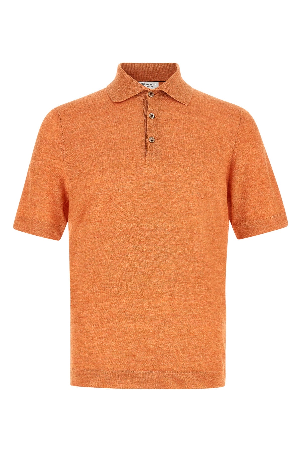 BRUNELLO CUCINELLI Linen cotton polo shirt