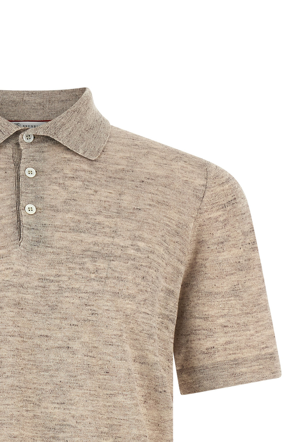 BRUNELLO CUCINELLI Linen cotton polo shirt