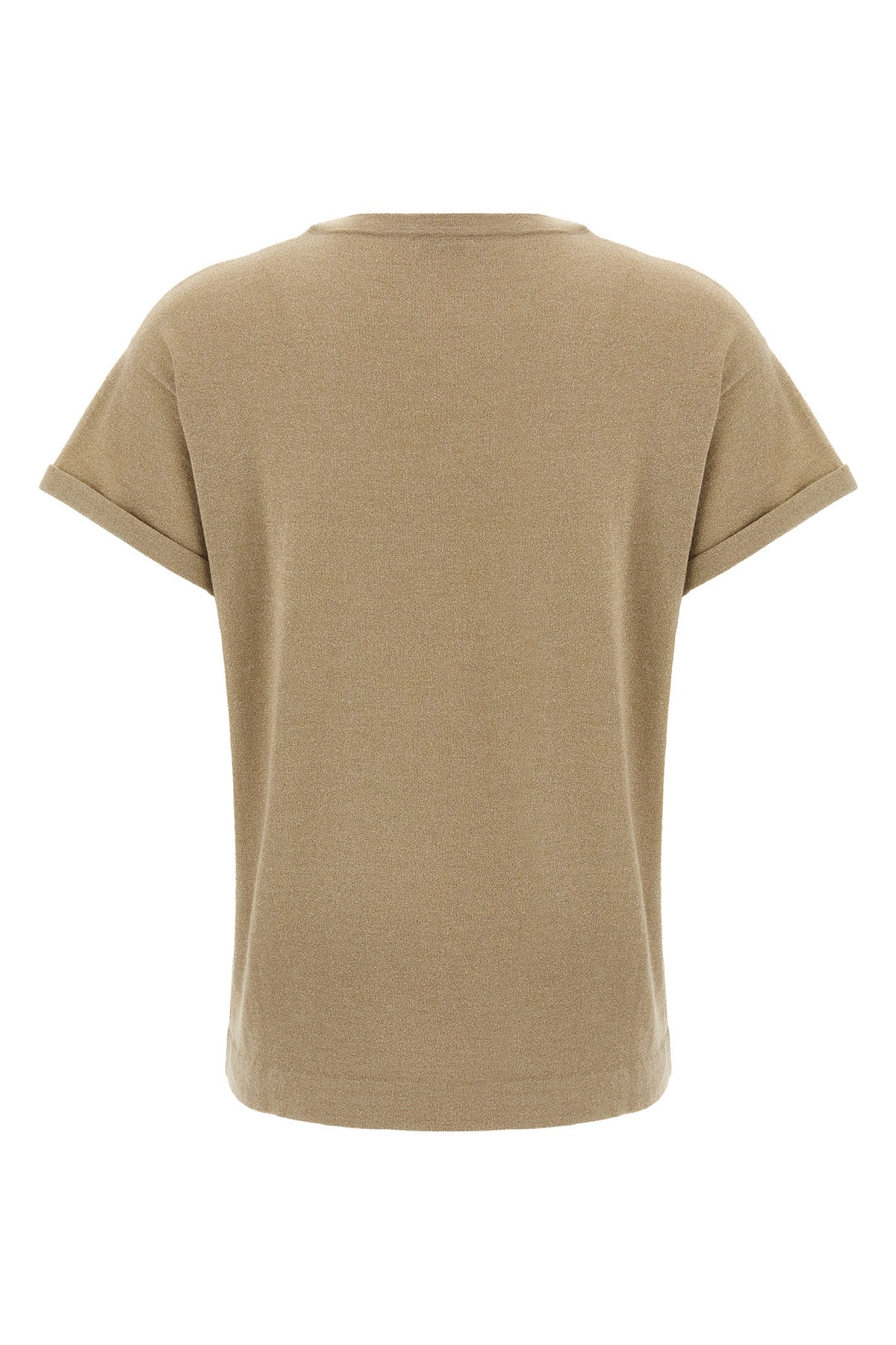 BRUNELLO CUCINELLI Lamé cashmere t-shirt
