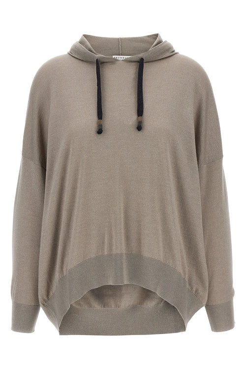 BRUNELLO CUCINELLI 'Sparkling' hoodie For Women 51% ws 22% se 20% pa 7% pm