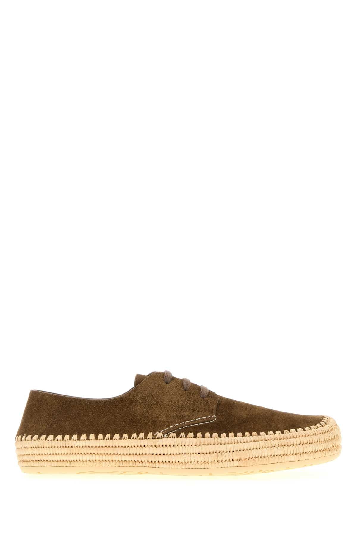 LOEWE RIO LACE UP For Men Exterior: 100% Suede Interior: 100% Suede Sole: Rubber