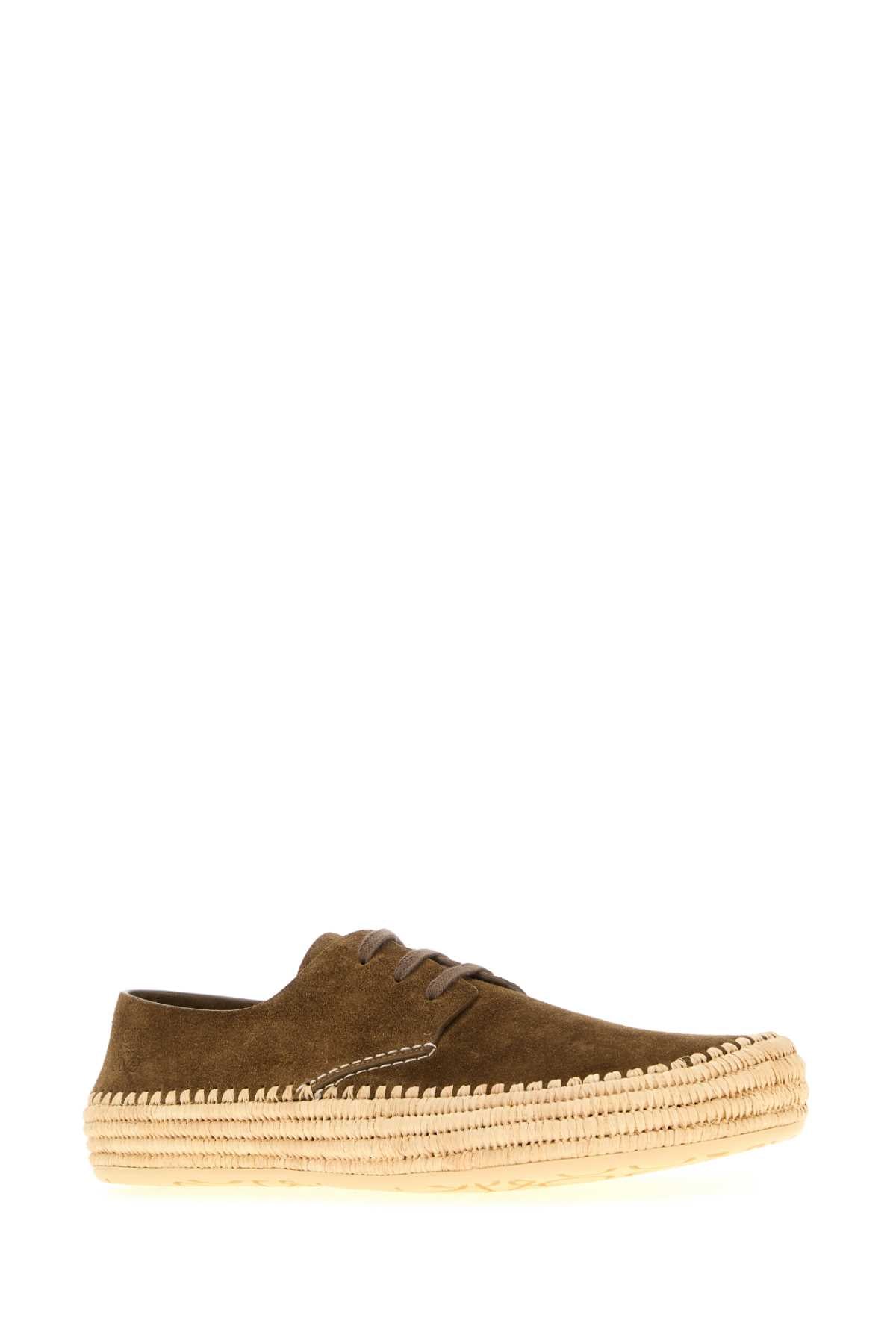 LOEWE RIO LACE UP For Men Exterior: 100% Suede Interior: 100% Suede Sole: Rubber