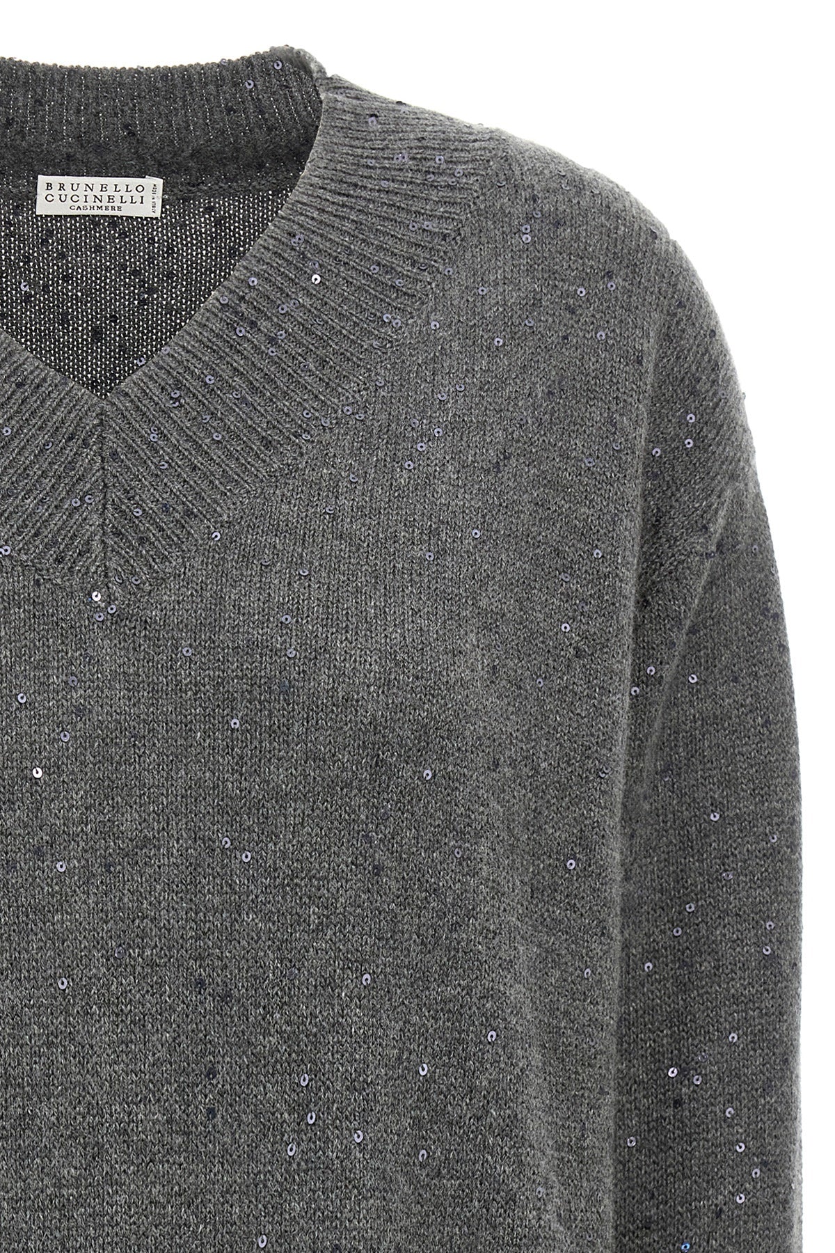 BRUNELLO CUCINELLI Sequin sweater For Women 80% cashmere 20% silk