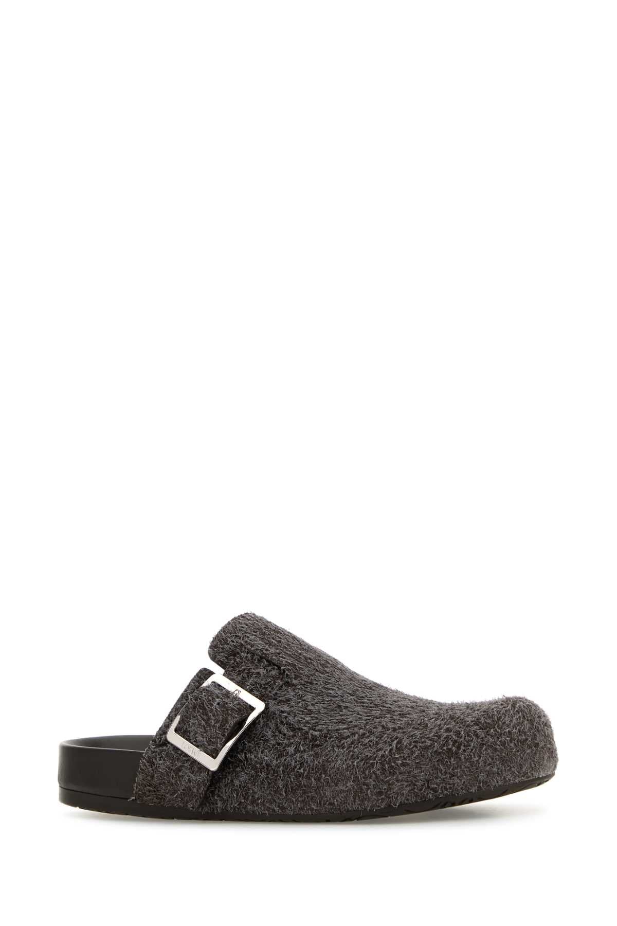 LOEWE EASE BUCKLE MULE For Men Exterior: 100% Suede Interior: 100% Leather Sole: Rubber