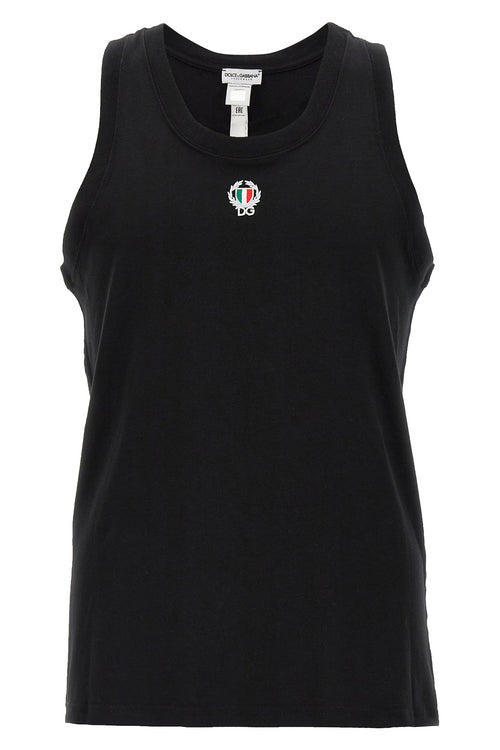 DOLCE & GABBANA 'Sport Crest' tank top For Men 90% cotton, 10% elastane