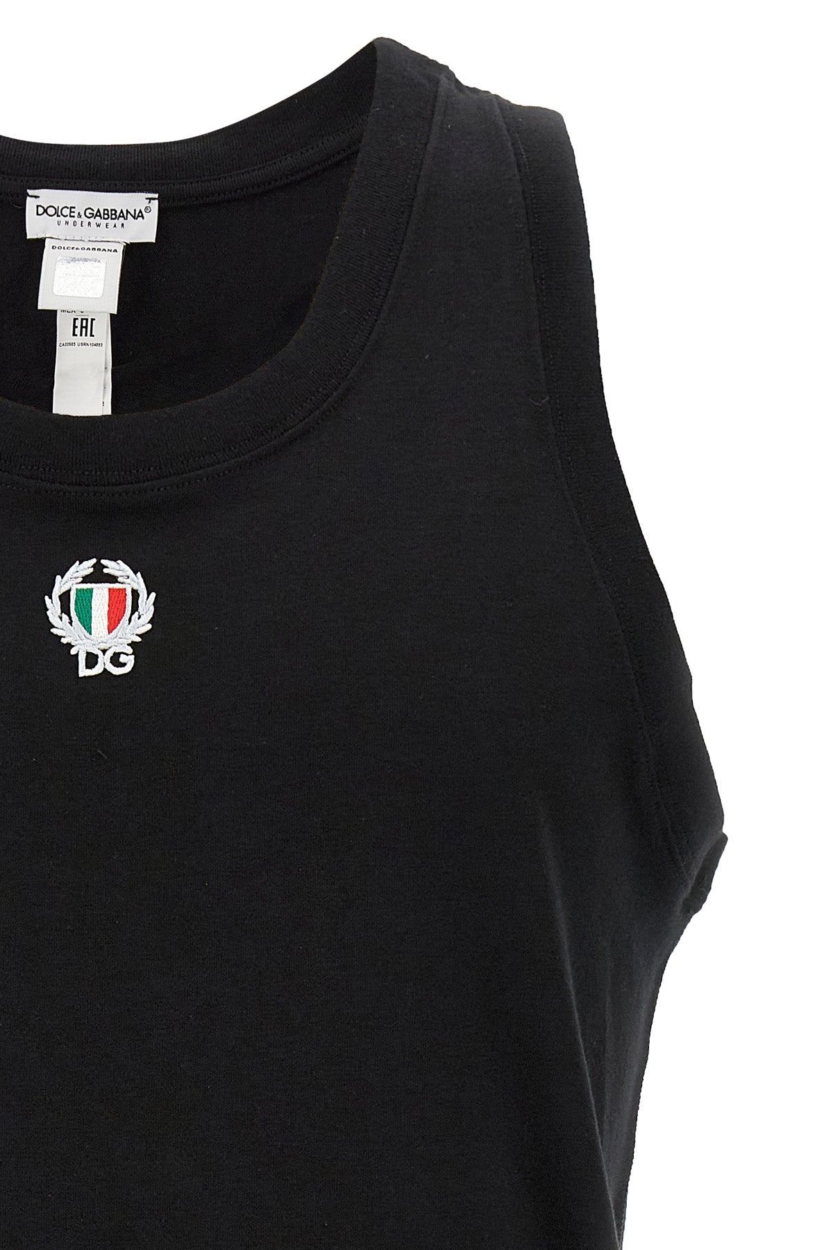 DOLCE & GABBANA 'Sport Crest' tank top For Men 90% cotton, 10% elastane