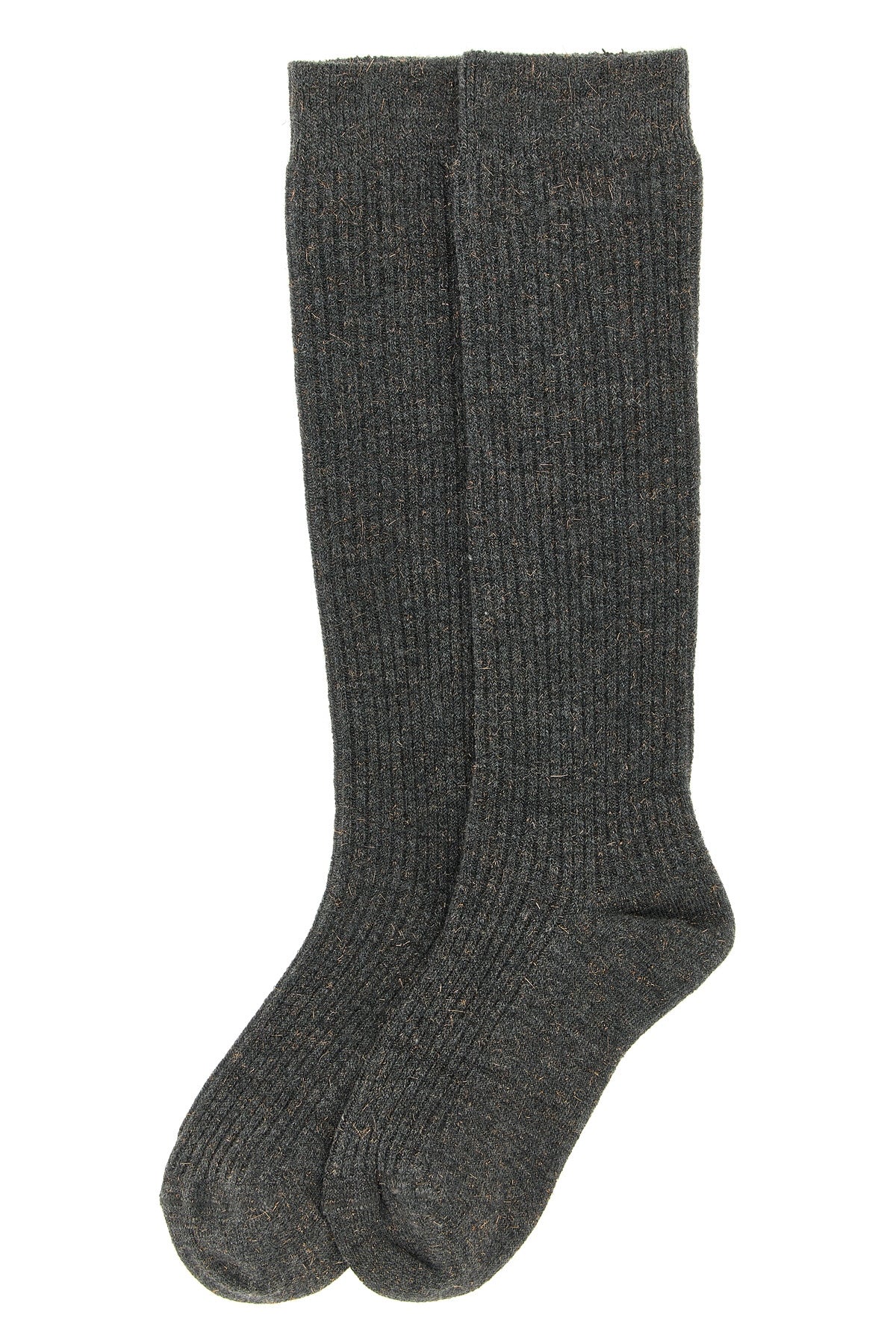 BRUNELLO CUCINELLI 'Sparkling' ribbed socks For Women 46% ws, 41% vi, 13% pl