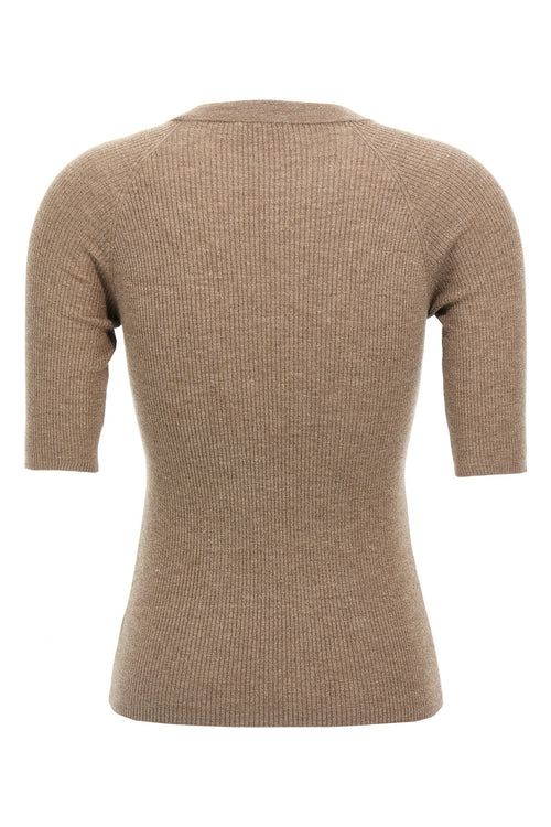 BRUNELLO CUCINELLI 'Sparkling' T-shirt For Women 46% ws, 41% vi, 13% pl