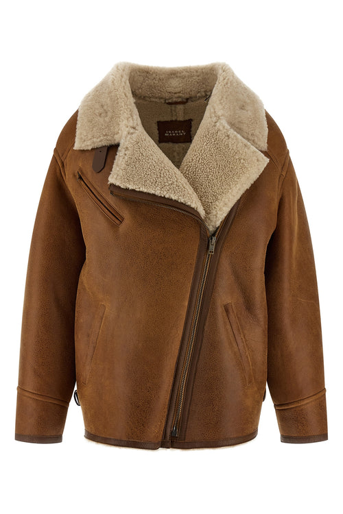 ISABEL MARANT 'Adelina' sheepskin jacket For Women 100% lamb leather (Ovis Aries)