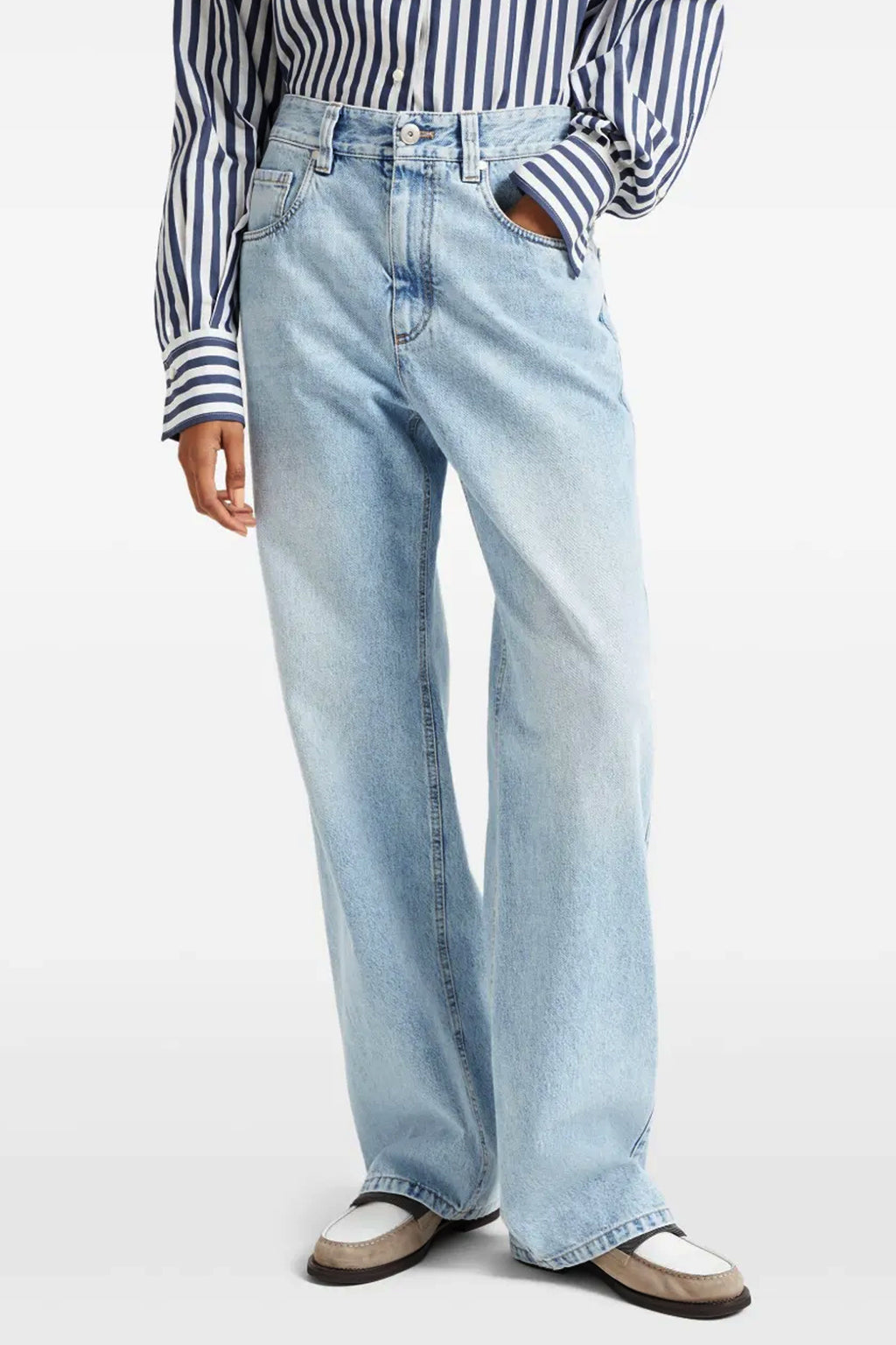 BRUNELLO CUCINELLI Straight jeans For Women 100% cotton