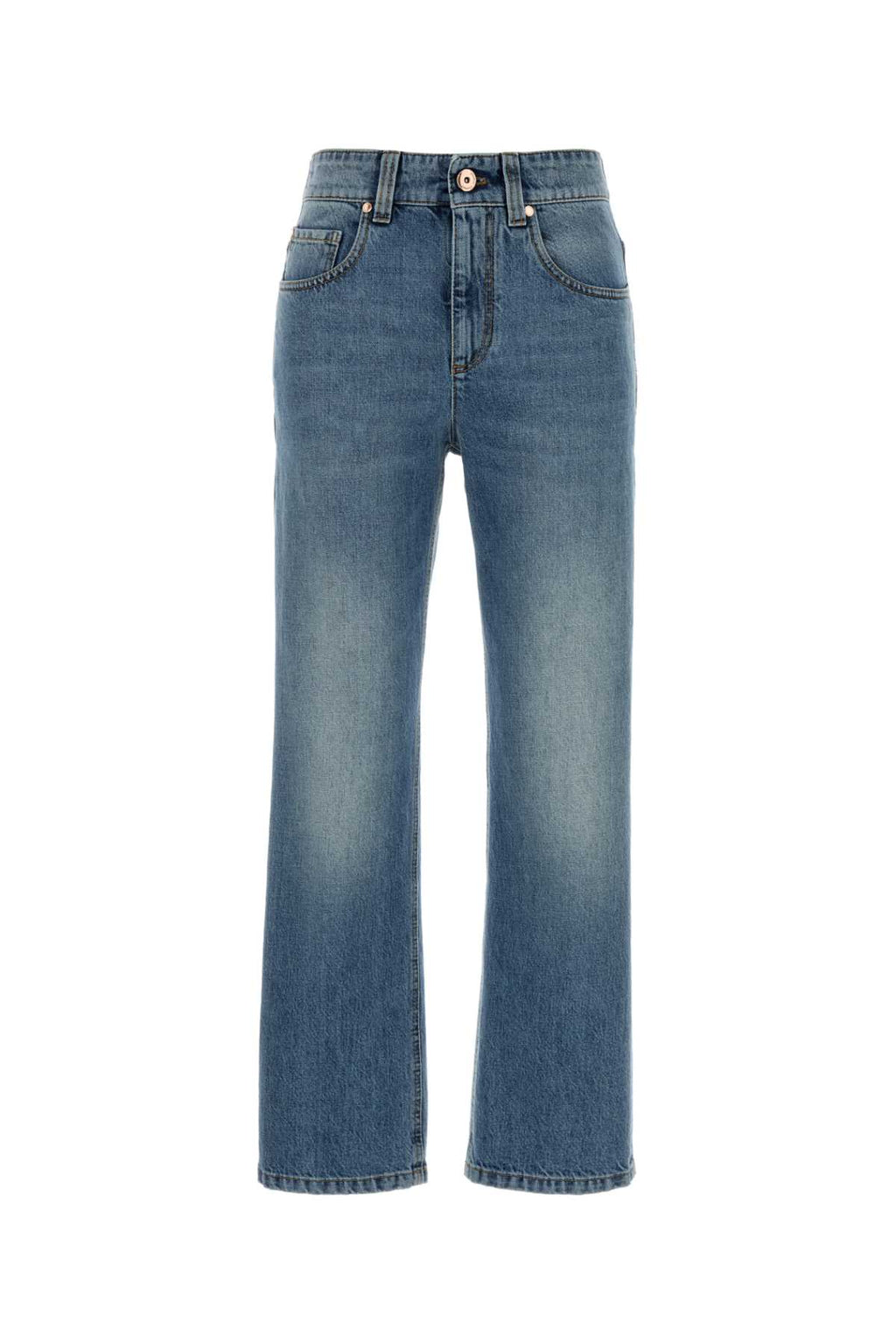 BRUNELLO CUCINELLI DENIM PANTS For Women Exterior: 100% Cotton