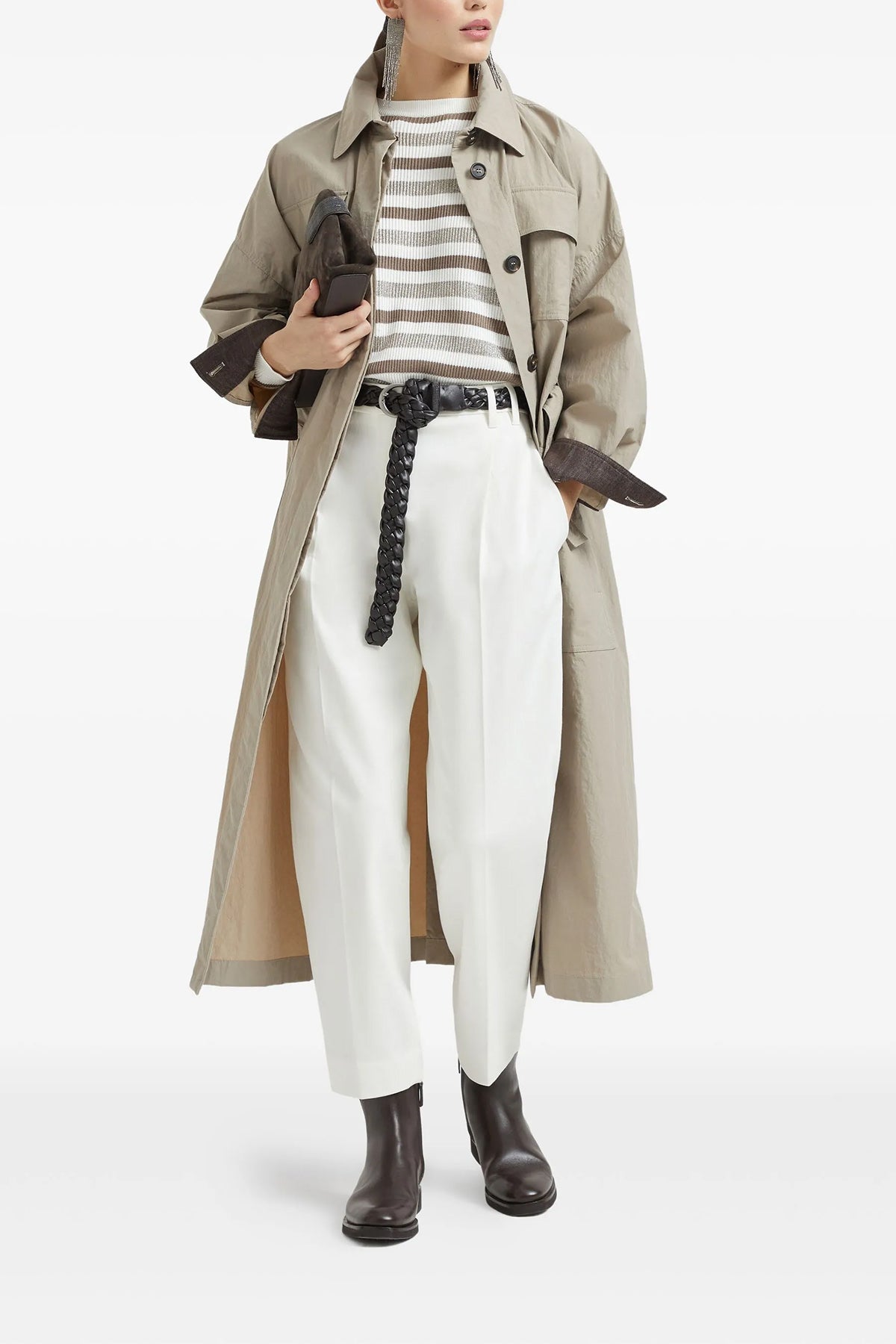 BRUNELLO CUCINELLI 'Slouchy' pants For Women 97% cotton, 3% elastane