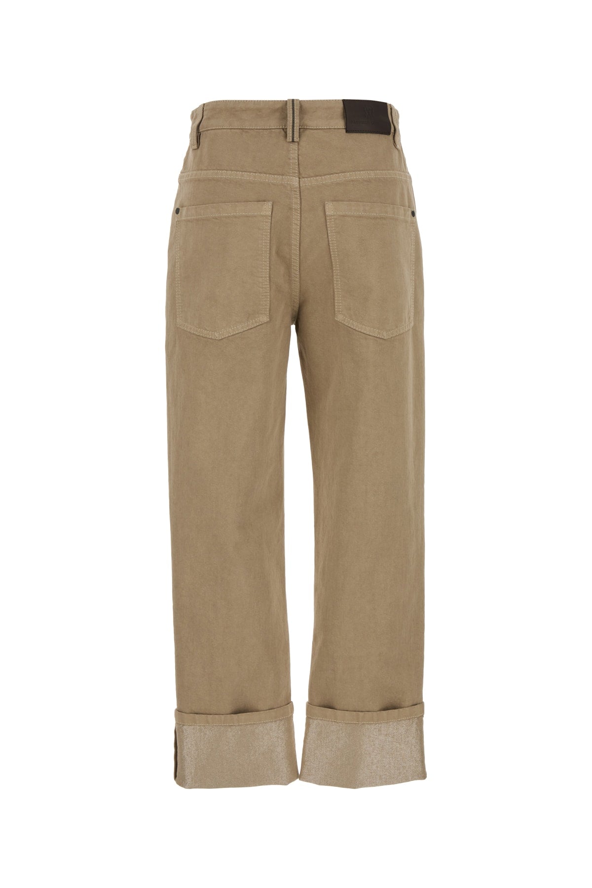 BRUNELLO CUCINELLI DYED PANTS For Women 70%CO 20%VI 10%PL