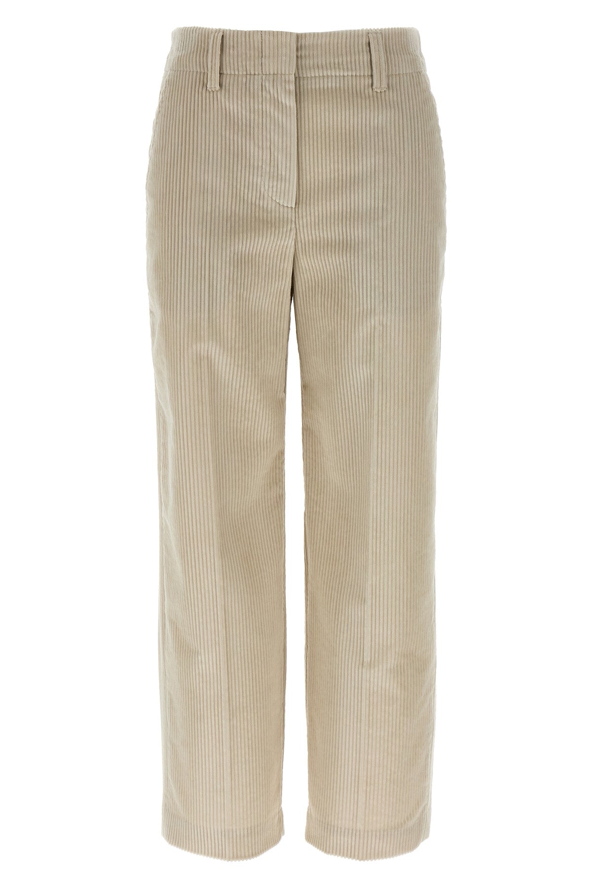 BRUNELLO CUCINELLI Monile velvet pants For Women 100% cotton