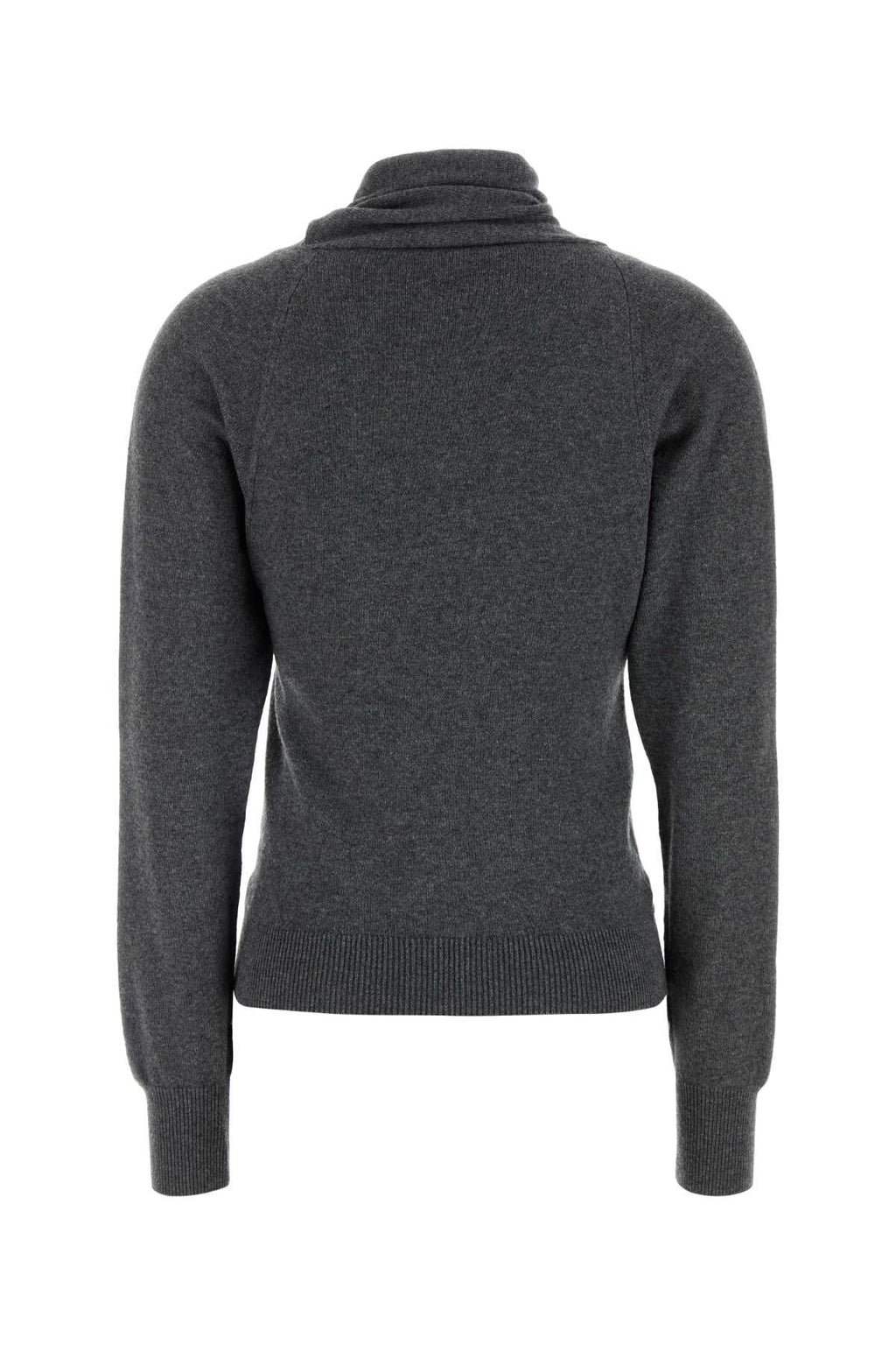 TOM FORD FINE CASHMERE COTTON - 12GG WRAP COLLAR KNIT For Women Exterior: 64% Cashmere 36% Cotton