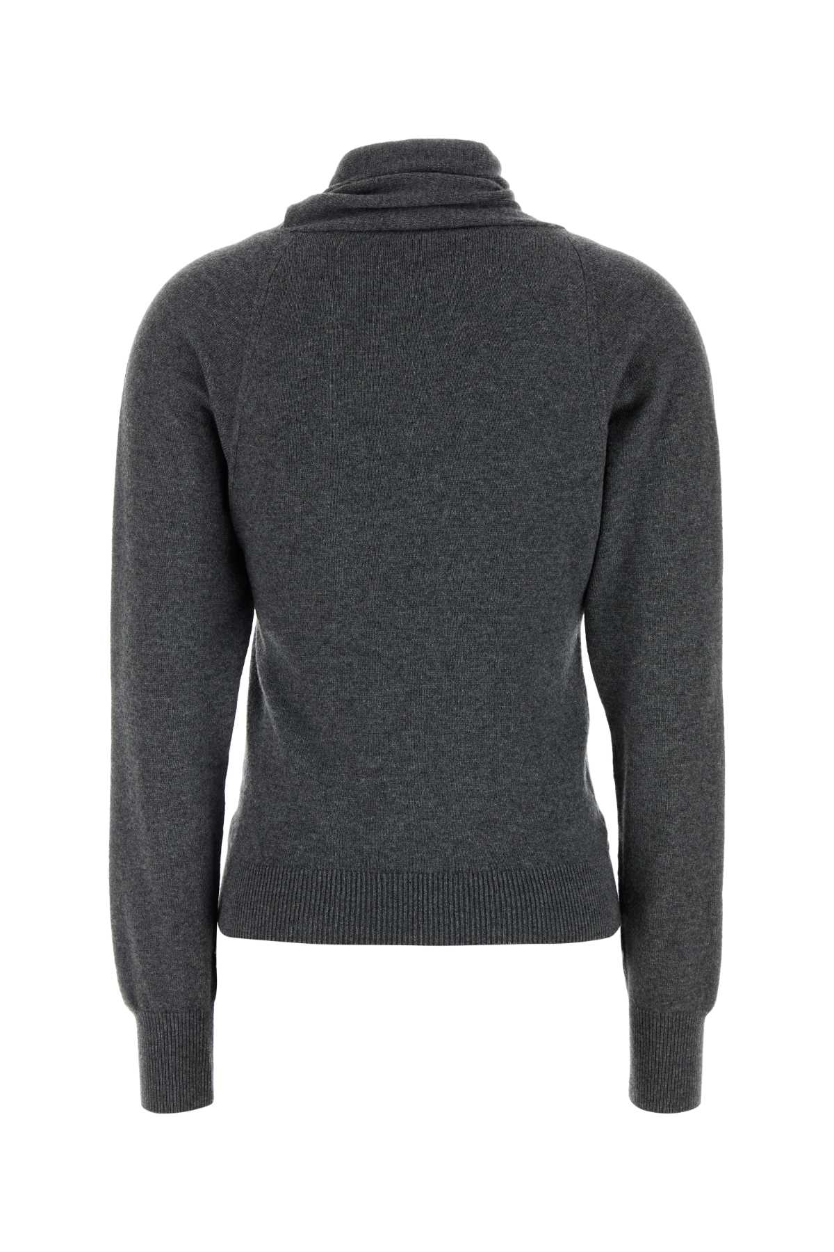 TOM FORD FINE CASHMERE COTTON - 12GG WRAP COLLAR KNIT For Women Exterior: 64% Cashmere 36% Cotton