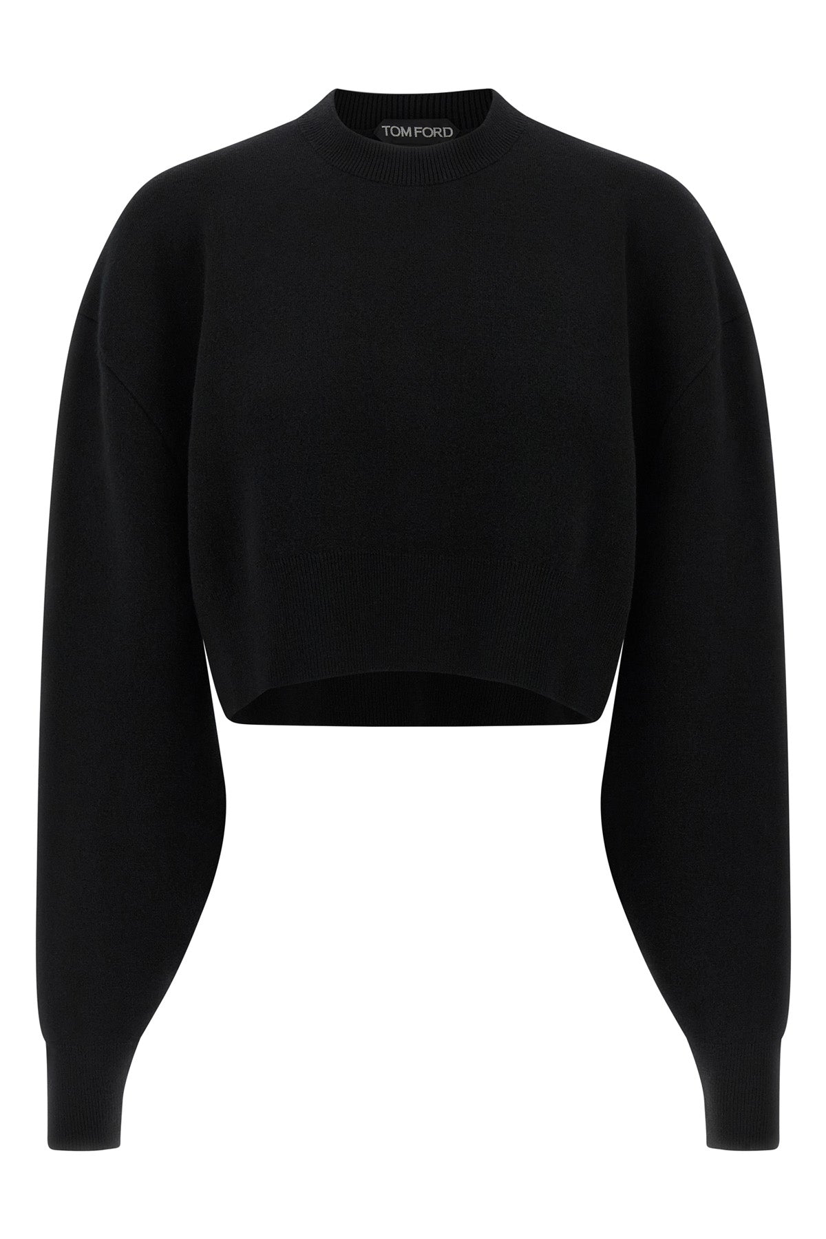 TOM FORD Sweatshirt, black. For Women 66% wv, 28% ws, 5% pa, 1% ea