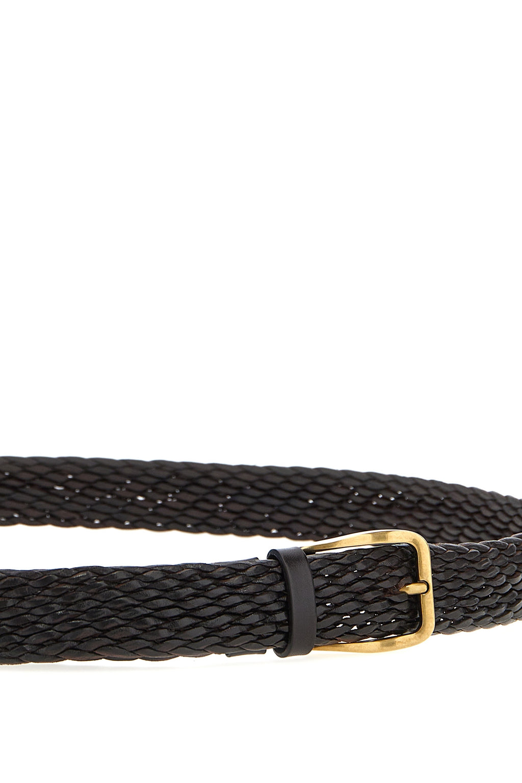 BRUNELLO CUCINELLI Braided leather belt For Men 100% leather