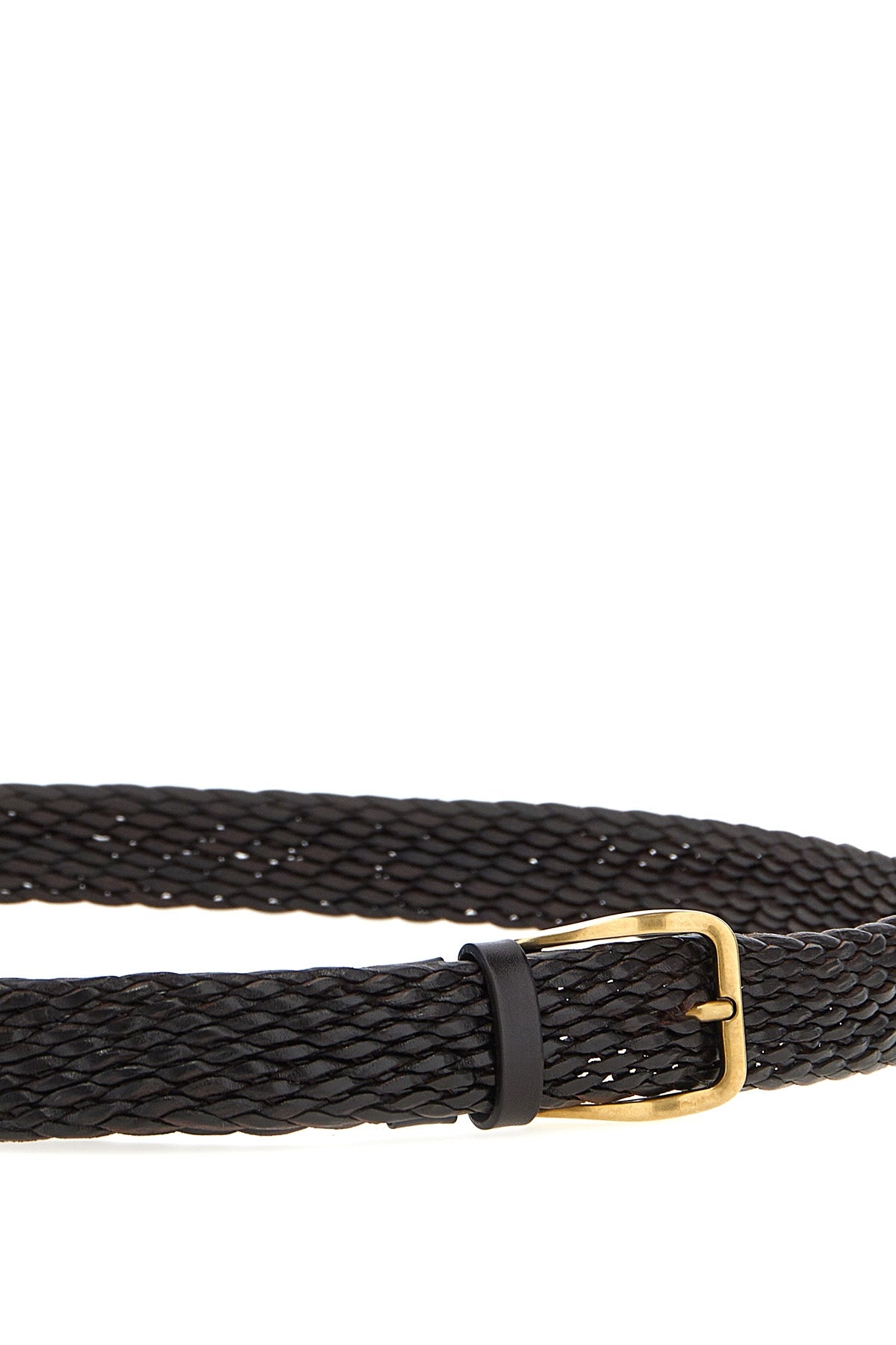 BRUNELLO CUCINELLI Braided leather belt For Men 100% leather