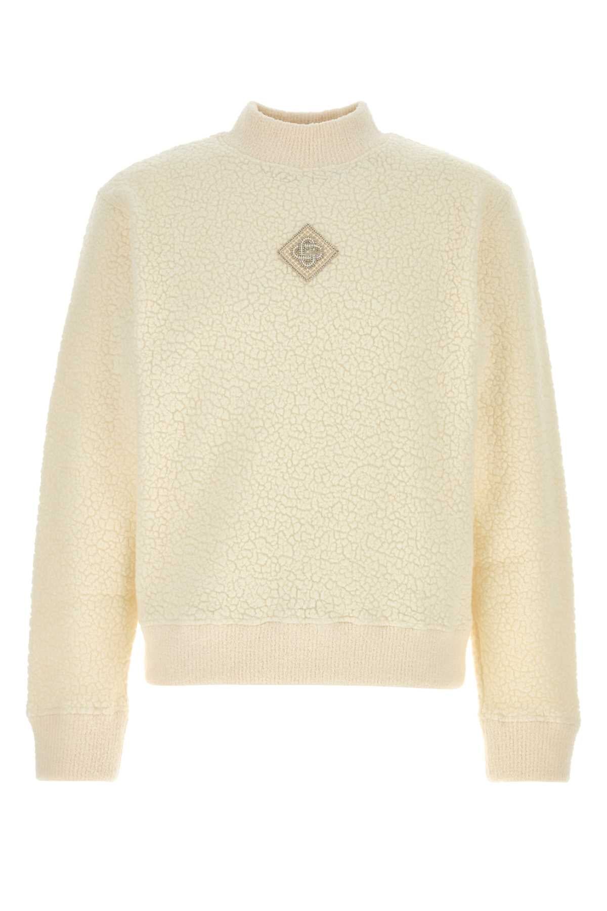 CASABLANCA MENS CASHMERE SWEATSHIRT For Men Exterior: 39% Wool 22% Viscose 17% Nylon 14% Polyester 8% Cashmere