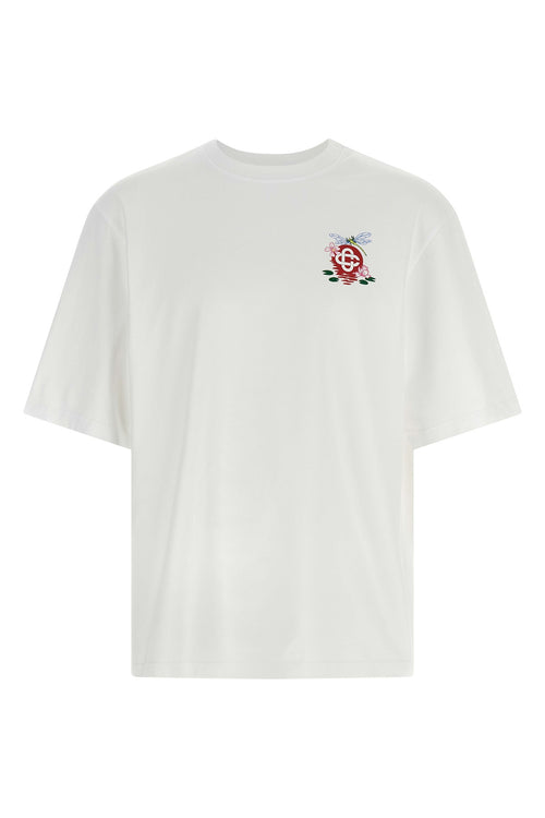 CASABLANCA 'Dragonfly Floral' T-shirt For Men 100% organic cotton