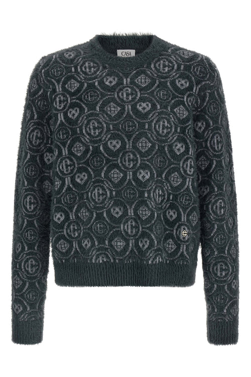 CASABLANCA 'Fluffy Monogram' sweater For Men 50% wool, 50% polyamide