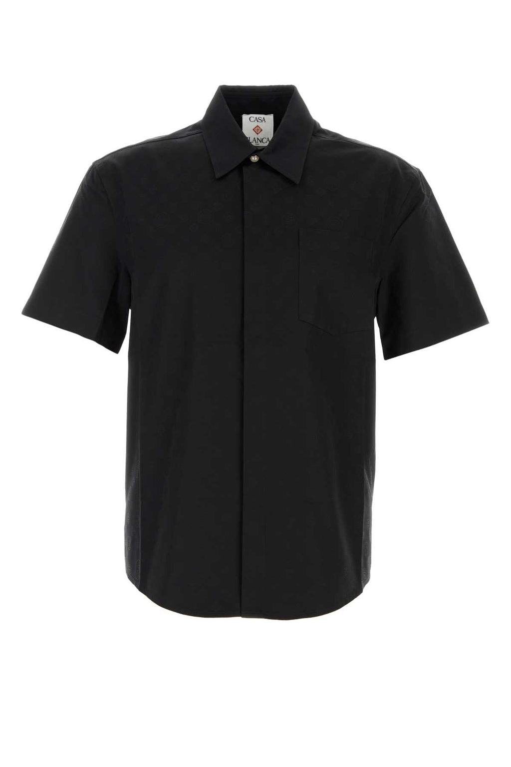 CASABLANCA MONOGRAM COTTON SHORT SLEEVE SHIRT For Men 100% CO