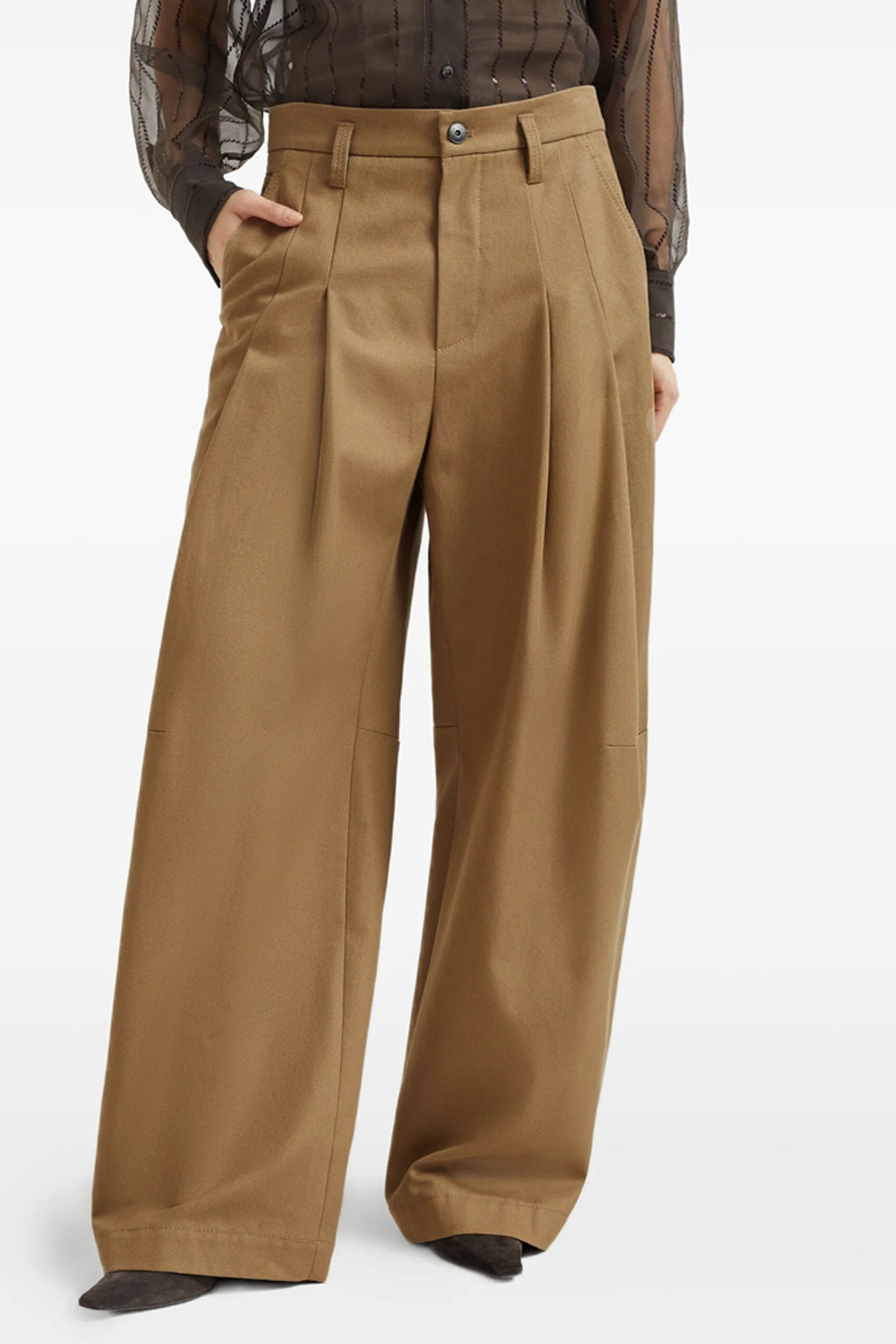 BRUNELLO CUCINELLI Pleat pants For Women 100% cotton