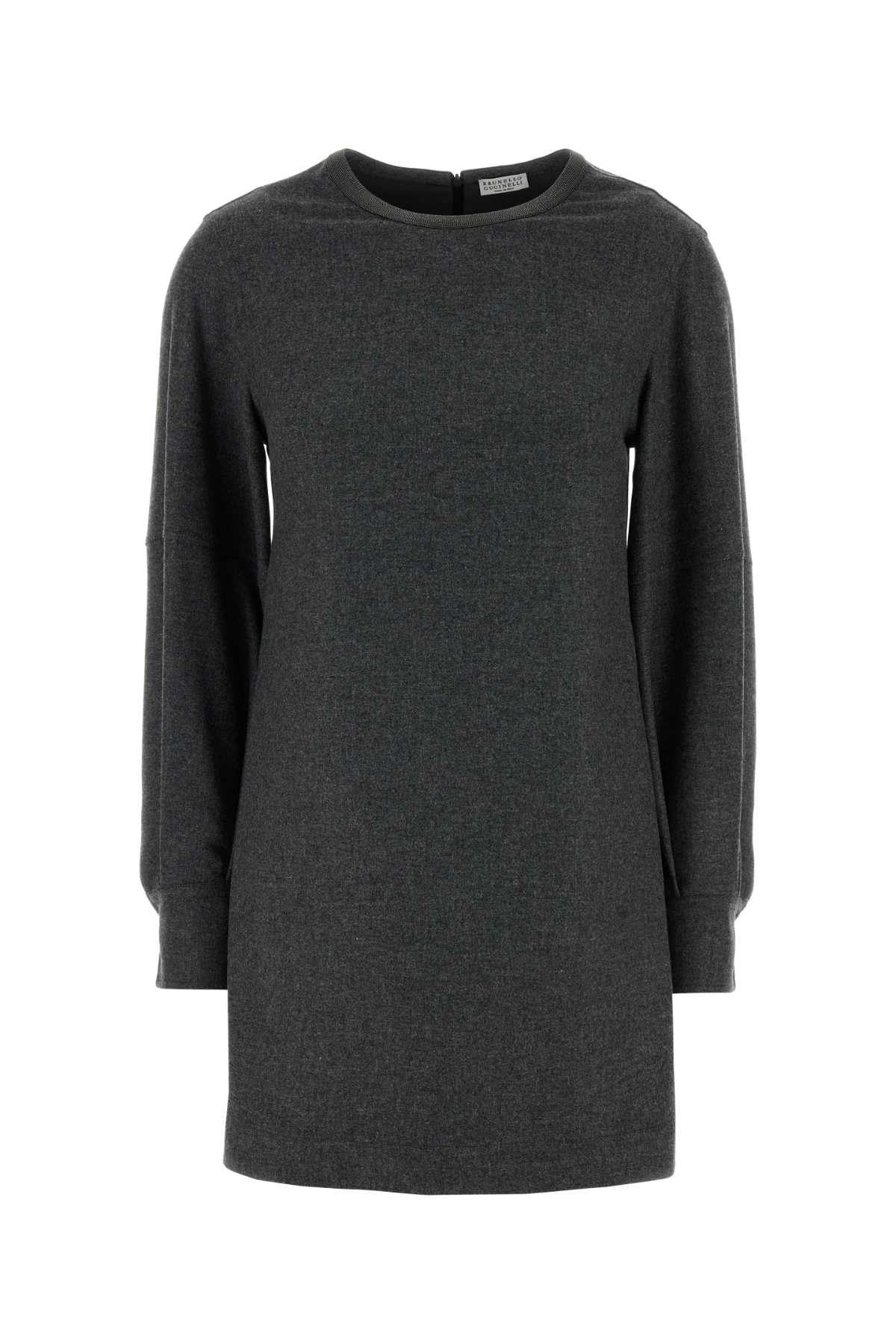BRUNELLO CUCINELLI DRESS For Women Exterior: 95% Virgin wool 5% Cashmere Lining: 74% Acetate 26% Silk