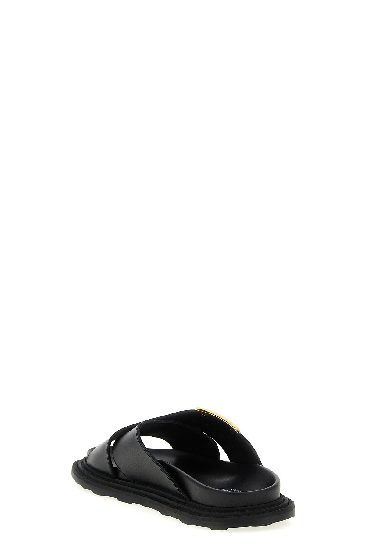 MOSCHINO Leather sandals For Men 100% leather