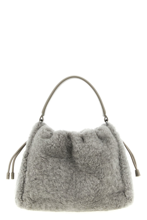 BRUNELLO CUCINELLI 'Bucket Mellow' small handbag For Women 100% lamb leather (Ovis Aries)