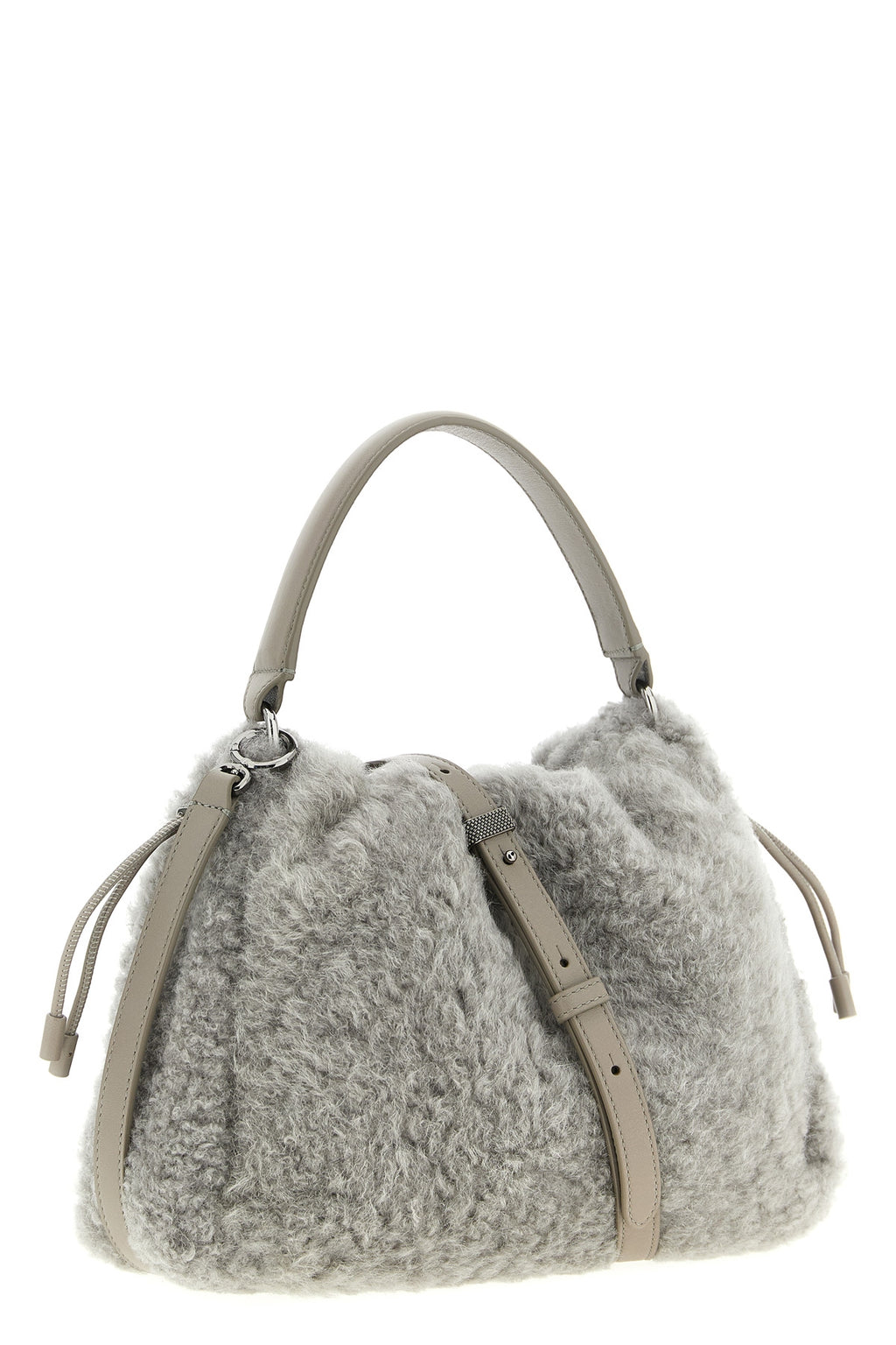 BRUNELLO CUCINELLI 'Bucket Mellow' small handbag For Women 100% lamb leather (Ovis Aries)