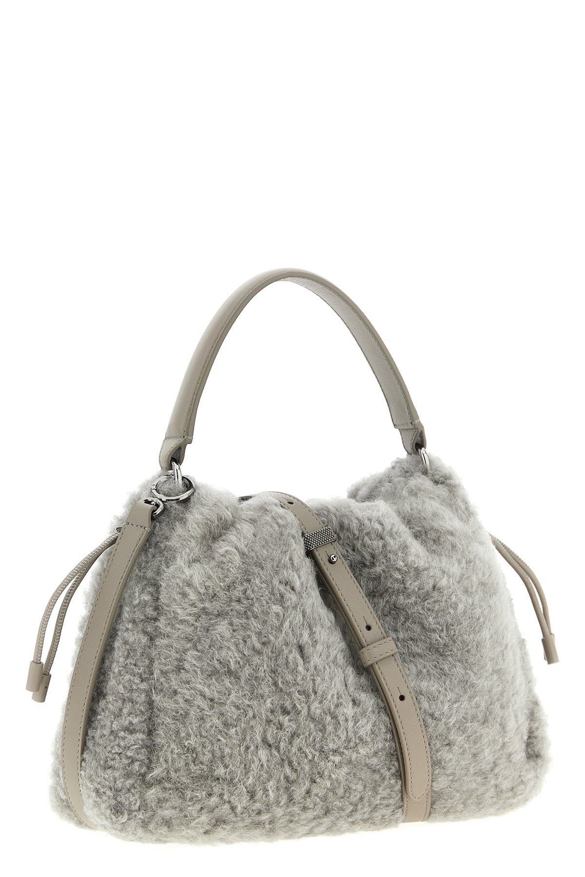 BRUNELLO CUCINELLI 'Bucket Mellow' small handbag For Women 100% lamb leather (Ovis Aries)