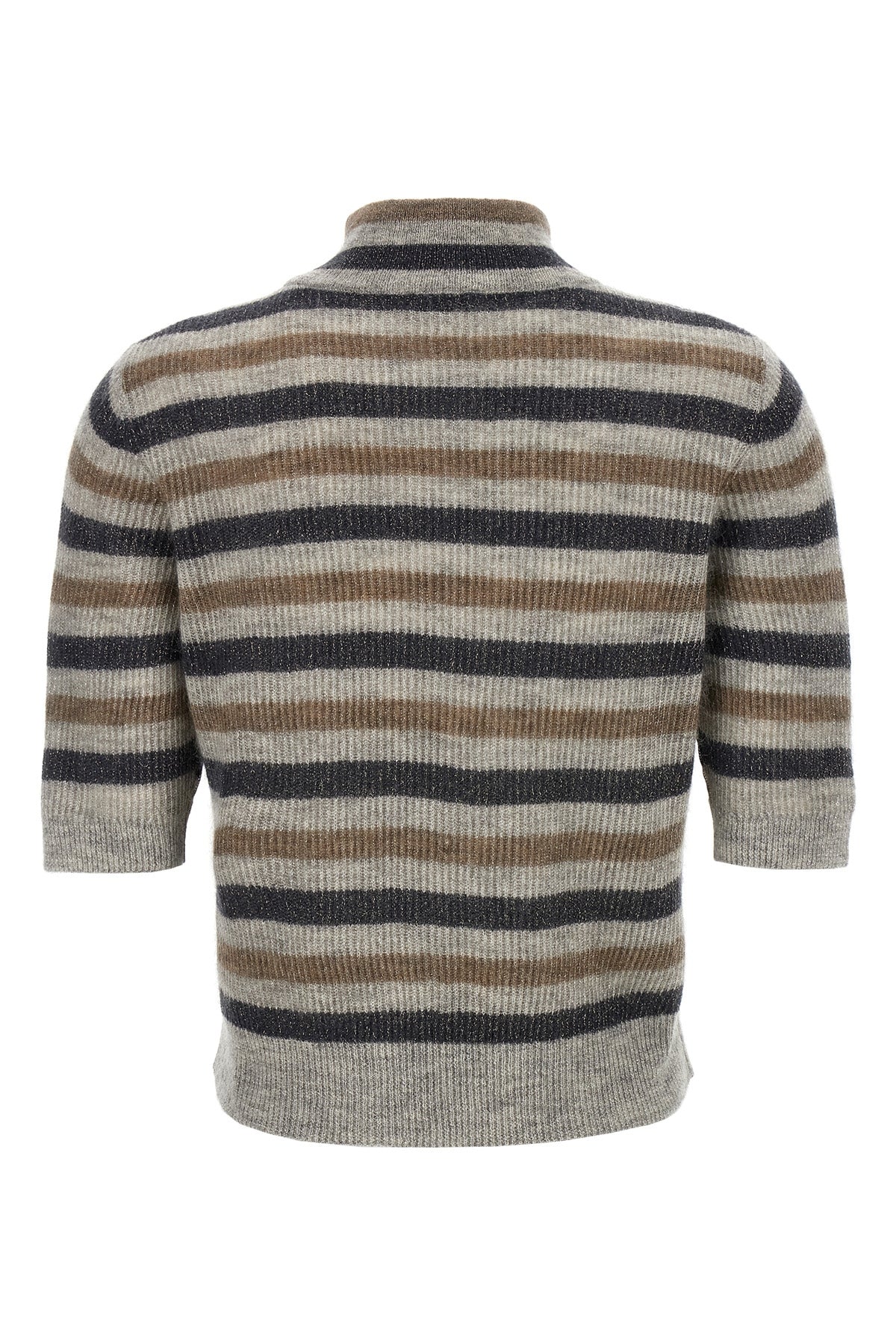 BRUNELLO CUCINELLI Lurex wool cropped sweater