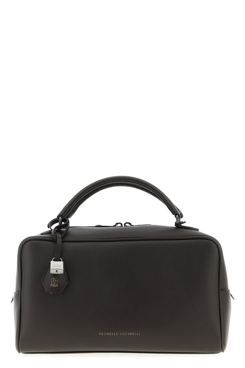 BRUNELLO CUCINELLI 'Boston Explorer' medium handbag For Women 100% lamb leather (Ovis Aries)