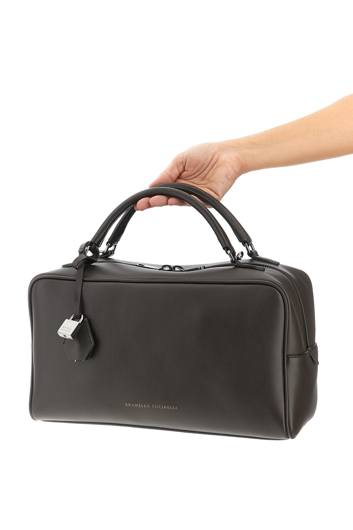 BRUNELLO CUCINELLI 'Boston Explorer' medium handbag For Women 100% lamb leather (Ovis Aries)