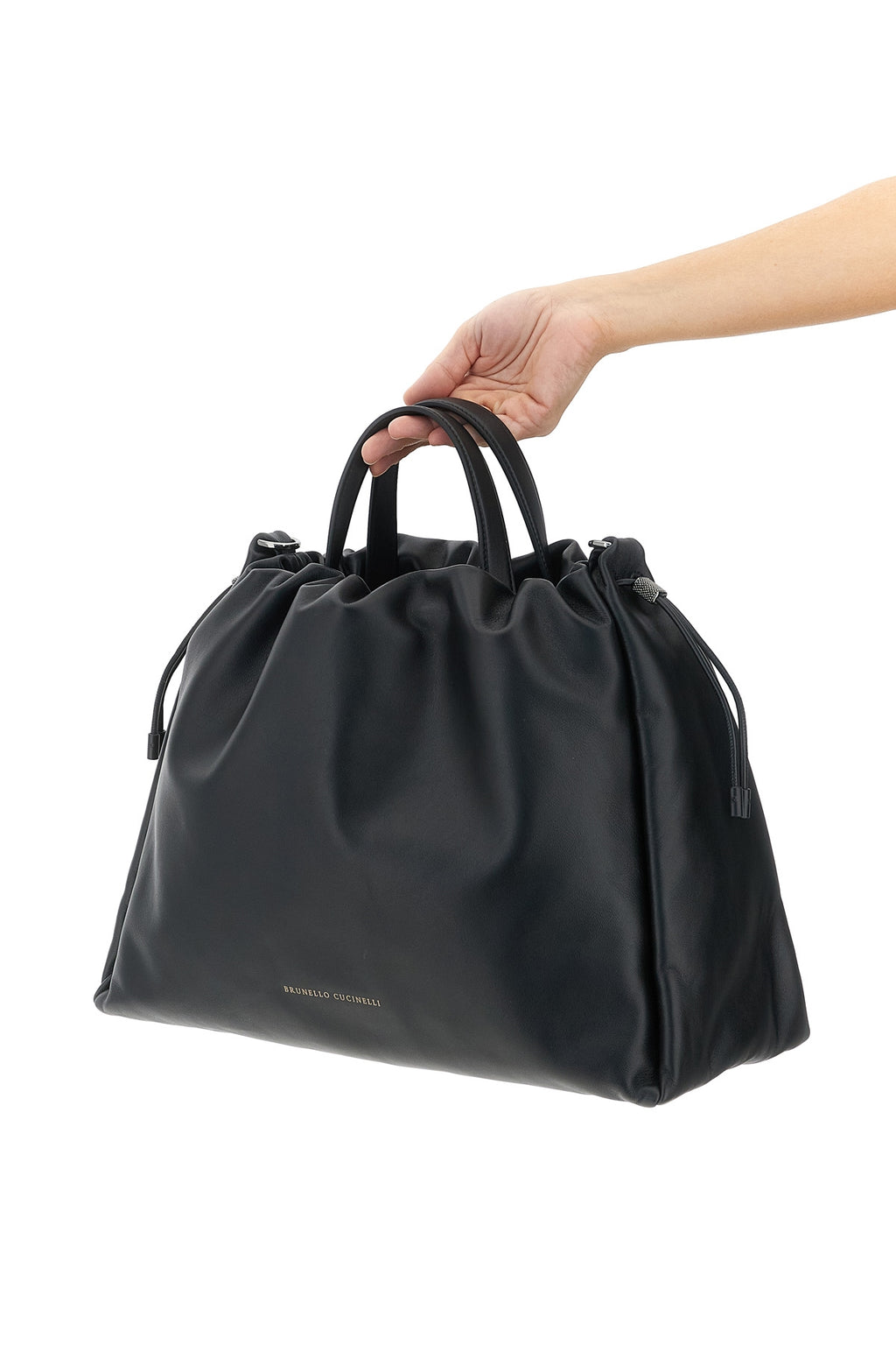 BRUNELLO CUCINELLI 'Mellow' large shopping bag For Women 100% lamb leather (Ovis Aries)