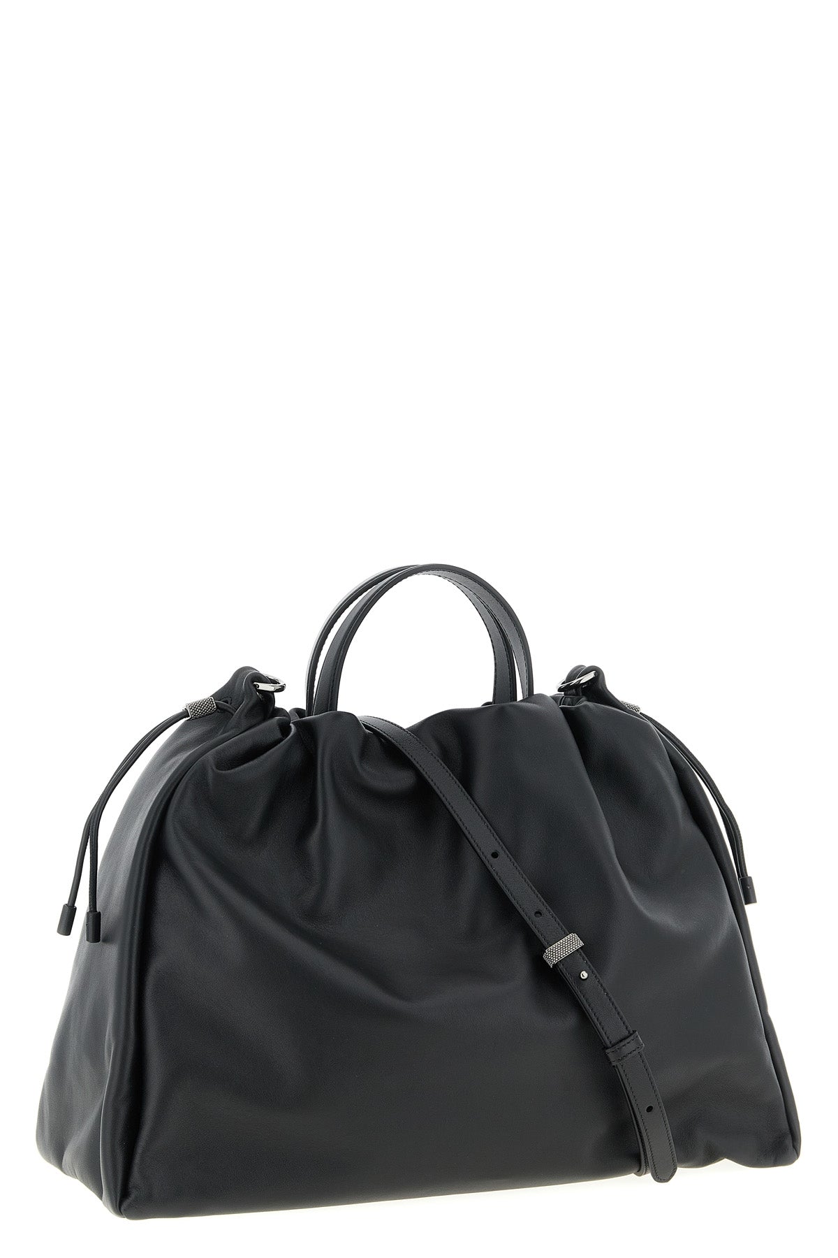 BRUNELLO CUCINELLI 'Mellow' large shopping bag For Women 100% lamb leather (Ovis Aries)