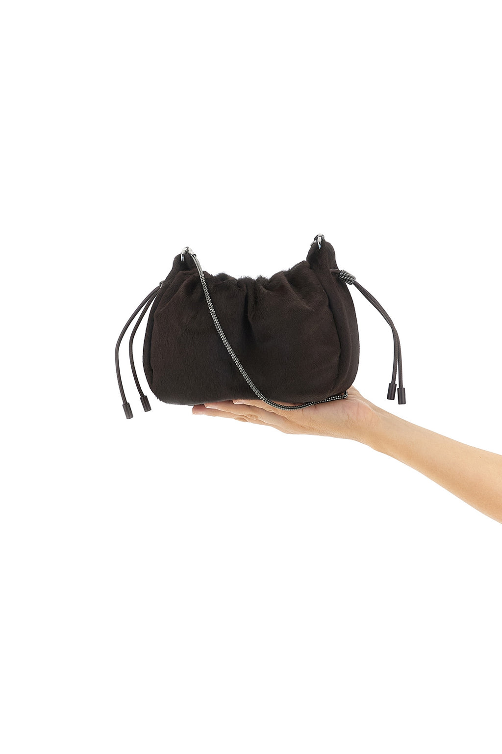 BRUNELLO CUCINELLI 'Bucket Mellow' mini crossbody bag For Women 100% calfskin leather (Bos Taurus)