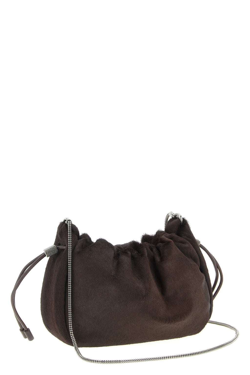 BRUNELLO CUCINELLI 'Bucket Mellow' mini crossbody bag For Women 100% calfskin leather (Bos Taurus)