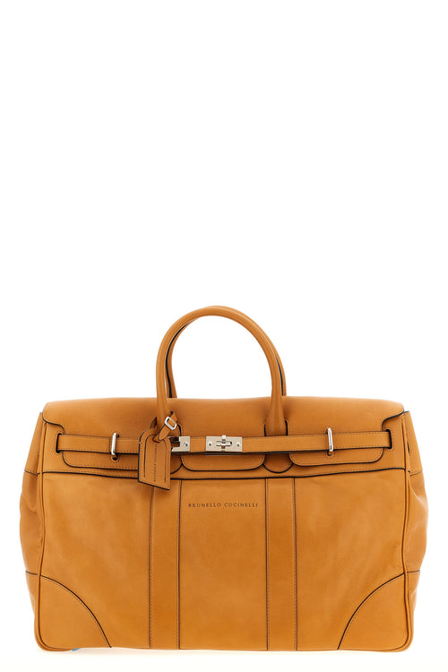 BRUNELLO CUCINELLI 'Country' duffel bag For Men 100% calfskin leather (Bos Taurus)