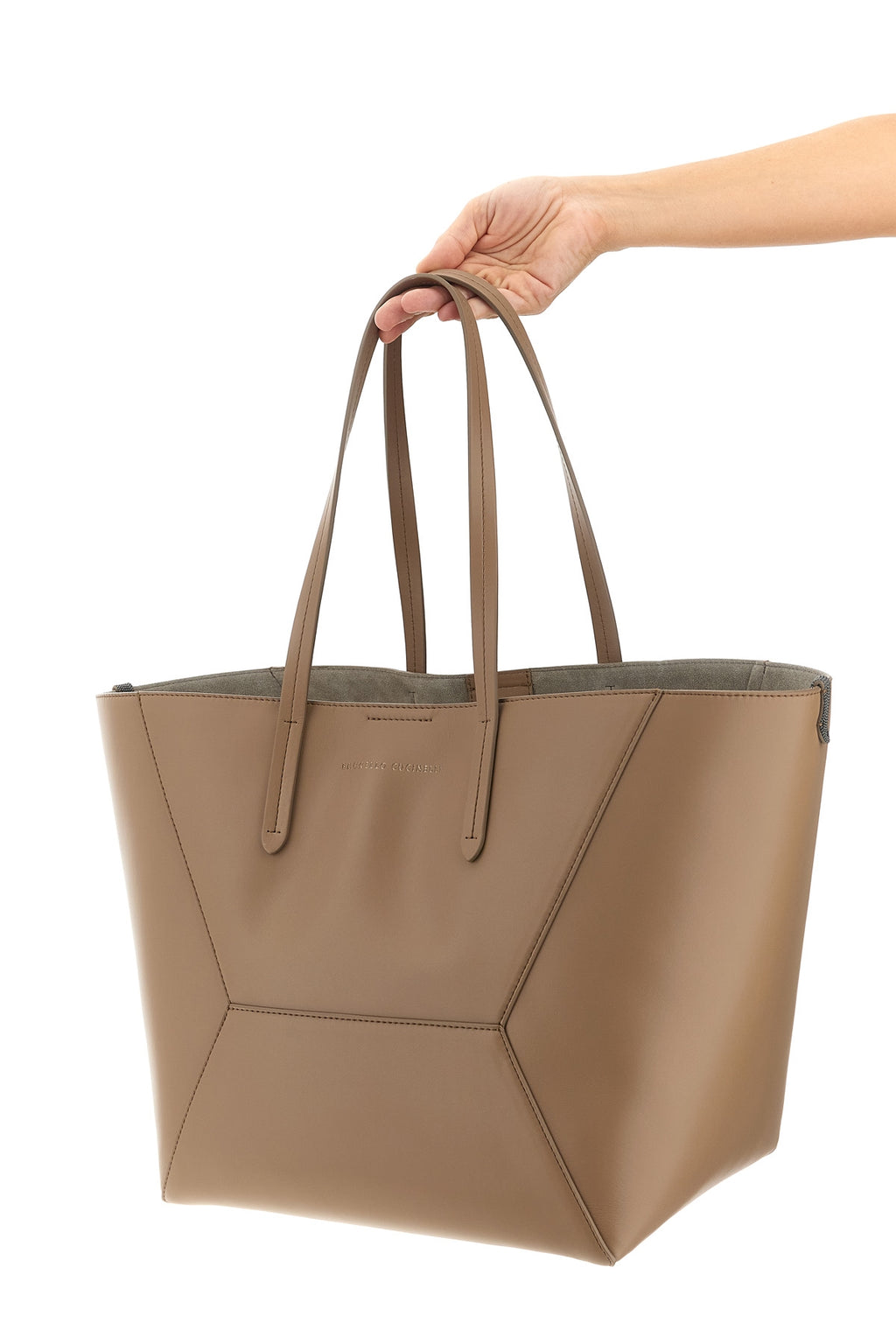 BRUNELLO CUCINELLI 'BC Duo' large shoulder bag For Women 100% calfskin leather (Bos Taurus)
