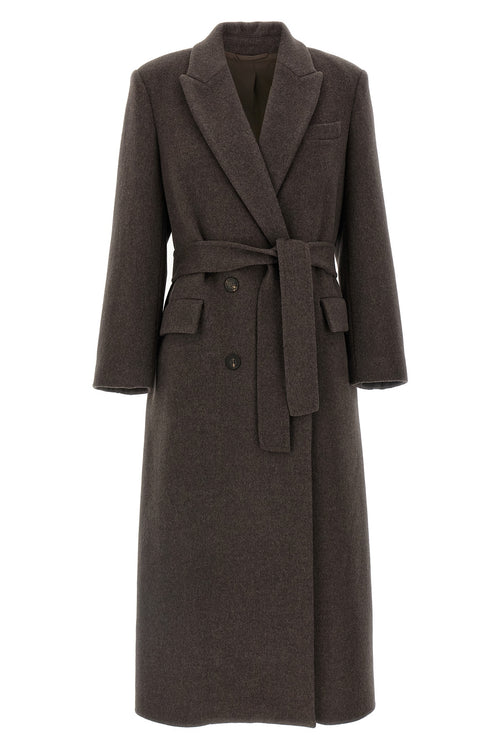 BRUNELLO CUCINELLI 'Double' coat For Women 90% virgin wool 10% cachemire