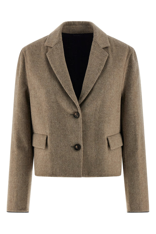 BRUNELLO CUCINELLI 'Crop' blazer For Women 100% virgin wool