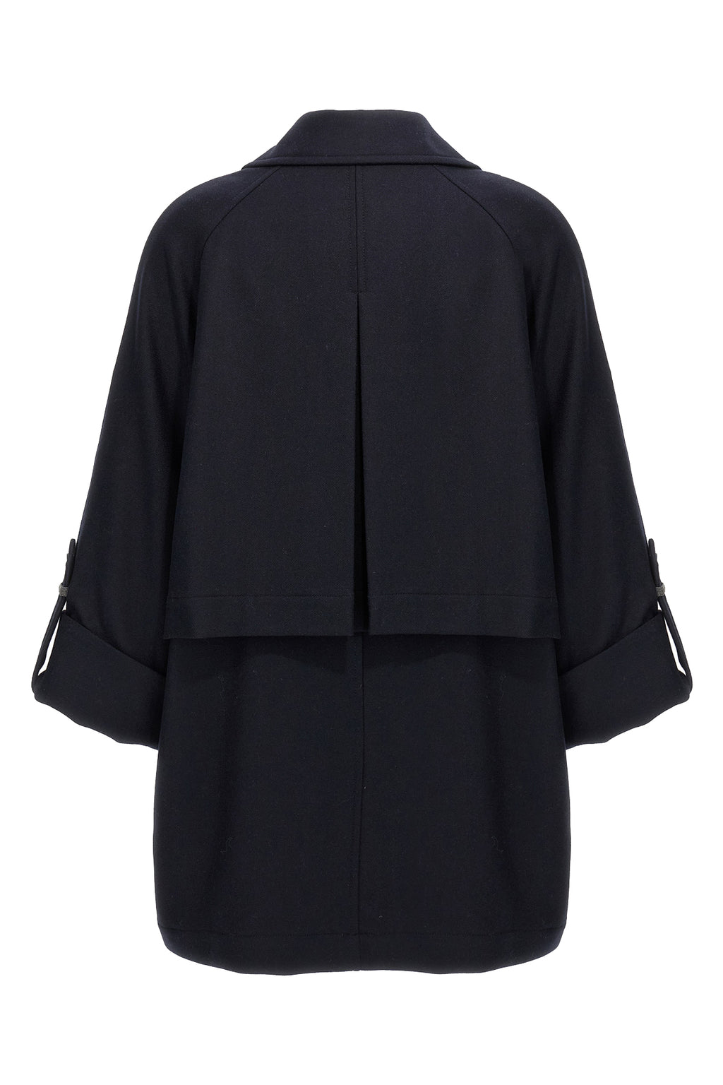 BRUNELLO CUCINELLI 'Shiny Cuff Details' caban coat