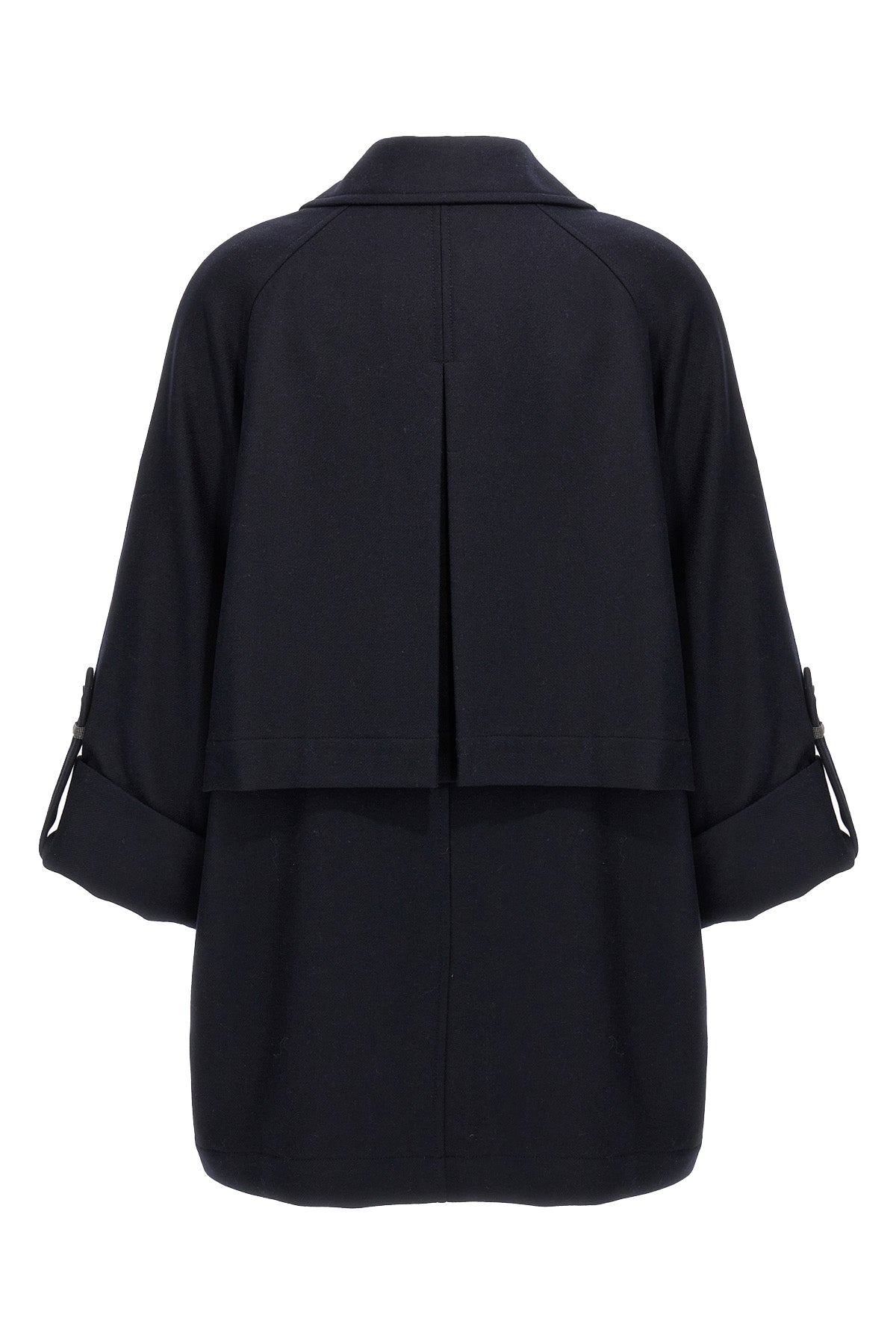 BRUNELLO CUCINELLI 'Shiny Cuff Details' caban coat